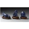 Image 2 : Group of Chinese lapis lazuli carvings