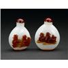 Image 1 : Two Chinese carved glass snuff bottles