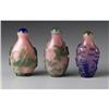 Image 1 : Three Chinese glass snuff bottles