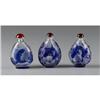 Image 2 : Three Chinese modern cameo glass snuff bottles