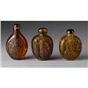 Image 1 : Three Chinese figural carved snuff bottles