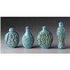 Image 1 : Four Chinese carved snuff bottles