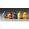 Image 2 : Five Chinese glass snuff bottles