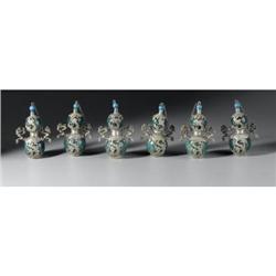 Six Chinese Snuff Bottles