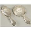 American sterling silver hand mirror and brush