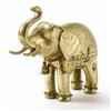 Group of miniature brass elephants