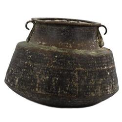 Large copper cooking pot