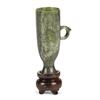 Image 1 : Green hardstone carving of a handled beaker