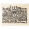 Image 1 : John K. Thomas, Jr. Etching Dallas Scene