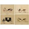 Image 1 : Ten Antique Drawings of Carriages