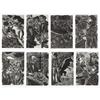 Image 1 : Helmut Ackerman Set of eight woodcuts