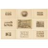 Image 1 : Set of 9 original lithographs