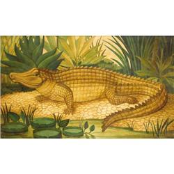 Skibbing Oil on canvas Crocodile