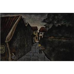 Unknown artist lacquer painting