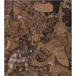 Suarsa Tempura painting