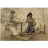 Image 1 : Huang Fong Oil on canvas Weaving