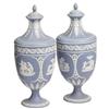A Pair of Porcelain Covered Urns Wedgwood