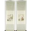 Image 1 : Pair of scroll paintings on silk