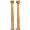 Image 2 : Pair of wooden corinthian columns
