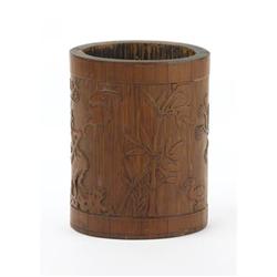 Small bamboo brushpot
