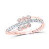 Image 1 : Round Diamond Band Ring 1/3 Cttw 10KT Two-tone Gold