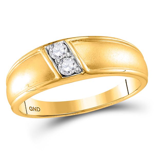Round Diamond Band Ring 1/5 Cttw 10KT Yellow Gold