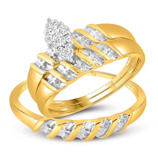 Ring Band Set 10KT Yellow Gold