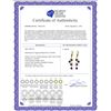 Image 2 : Genuine 4.95 ctw Amethyst Earrings 14KT Yellow Gold - REF-53P8H