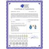 Image 2 : Genuine 5.06 ctw Blue Topaz & Diamond Earrings 14KT Yellow Gold - REF-46P7H