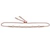 Image 1 : Round Brown Diamond Bolo Bracelet 1/2 Cttw 14KT Rose Gold