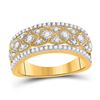 Image 1 : Round Diamond Band Ring 1/2 Cttw 14KT Yellow Gold