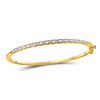 Image 1 : Round Diamond Bangle Bracelet 1/2 Cttw 10KT Yellow Gold