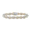 Image 1 : Round Diamond Rope Chain Bracelet 9 Cttw 10KT Yellow Gold