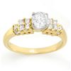 Image 1 : 1.0 ctw Certified VS/SI Diamond Ring 2-Tone 14k 2-Tone Gold - REF-154K5Y