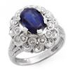 Image 1 : 2.50 ctw Sapphire Ring 10k White Gold - REF-34X3A