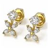 Image 1 : 1.5 ctw Marquise Cut Diamond Designer Earrings 18K Yellow Gold - REF-197M8G