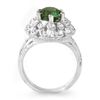 Image 2 : 3.0 ctw Green Tourmaline Ring 10k White Gold - REF-45N2F