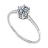 Image 2 : 0.51 ctw VS/SI Diamond Engagment Ring 18k White Gold - REF-96H2R