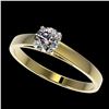 Image 1 : 0.53 ctw Certified Quality Diamond Engagment Ring 10k Yellow Gold - REF-37W6H