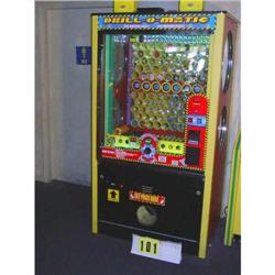 Drillomatic redemption game with prize package