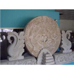 Mesoamerican calender fiberglass copy of origional 48" diameter