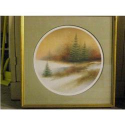 "Amber Glow" by Arnold Alaniz litograph with certificate