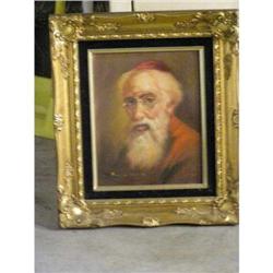"The Cardinal"  oil on canvas