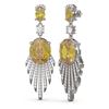Image 2 : 8.8 ctw Canary Citrine & Diamond Earrings 18K White Gold - REF-238K2Y
