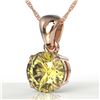 Image 1 : 2 ctw Citrine Designer Necklace 14k Rose Gold - REF-18R3K