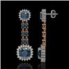Image 2 : 20.04 ctw London Topaz & Diamond Earrings 14K Rose Gold - REF-239H8R