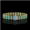 Image 1 : 26.02 ctw Swiss Topaz & Diamond Bracelet 14K Yellow Gold - REF-318X2A