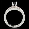 Image 2 : 1.55 ctw Certified VS Black Diamond Solitaire Ring 10k 2Tone Gold - REF-61H2R