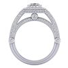 Image 3 : 2.53 ctw Princess VS/SI Diamond Solitaire Art Deco Ring 18k White Gold - REF-509W3H
