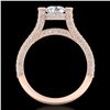 Image 1 : 2 ctw VS/SI Diamond Micro Pave Ring 18k Rose Gold - REF-290F9M